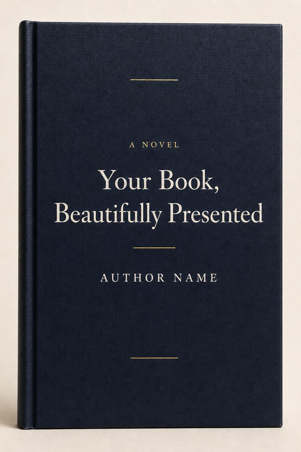 Your Book, Beautifully Presented